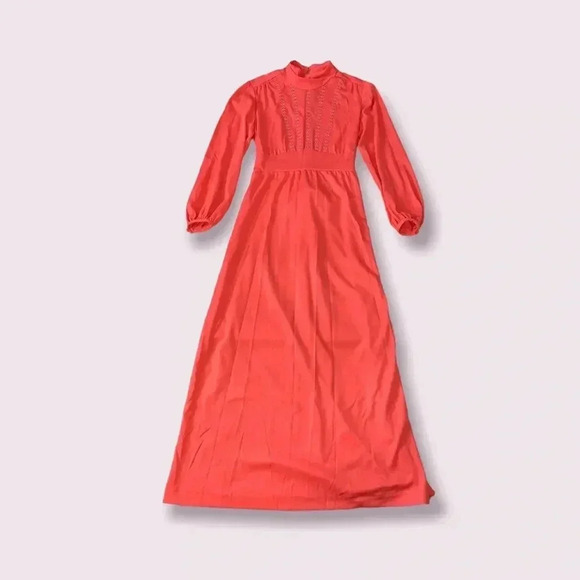 Leslie Fay Dresses & Skirts - Vintage long sleeve maxi dress